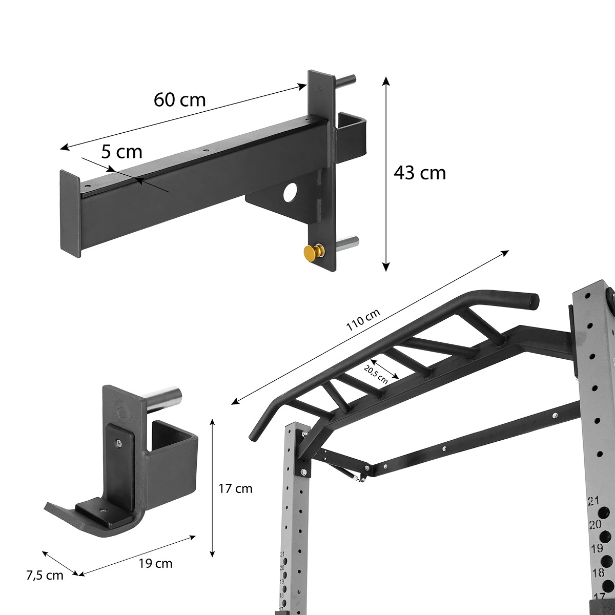 Foldable Wall Rack HMS KLT23