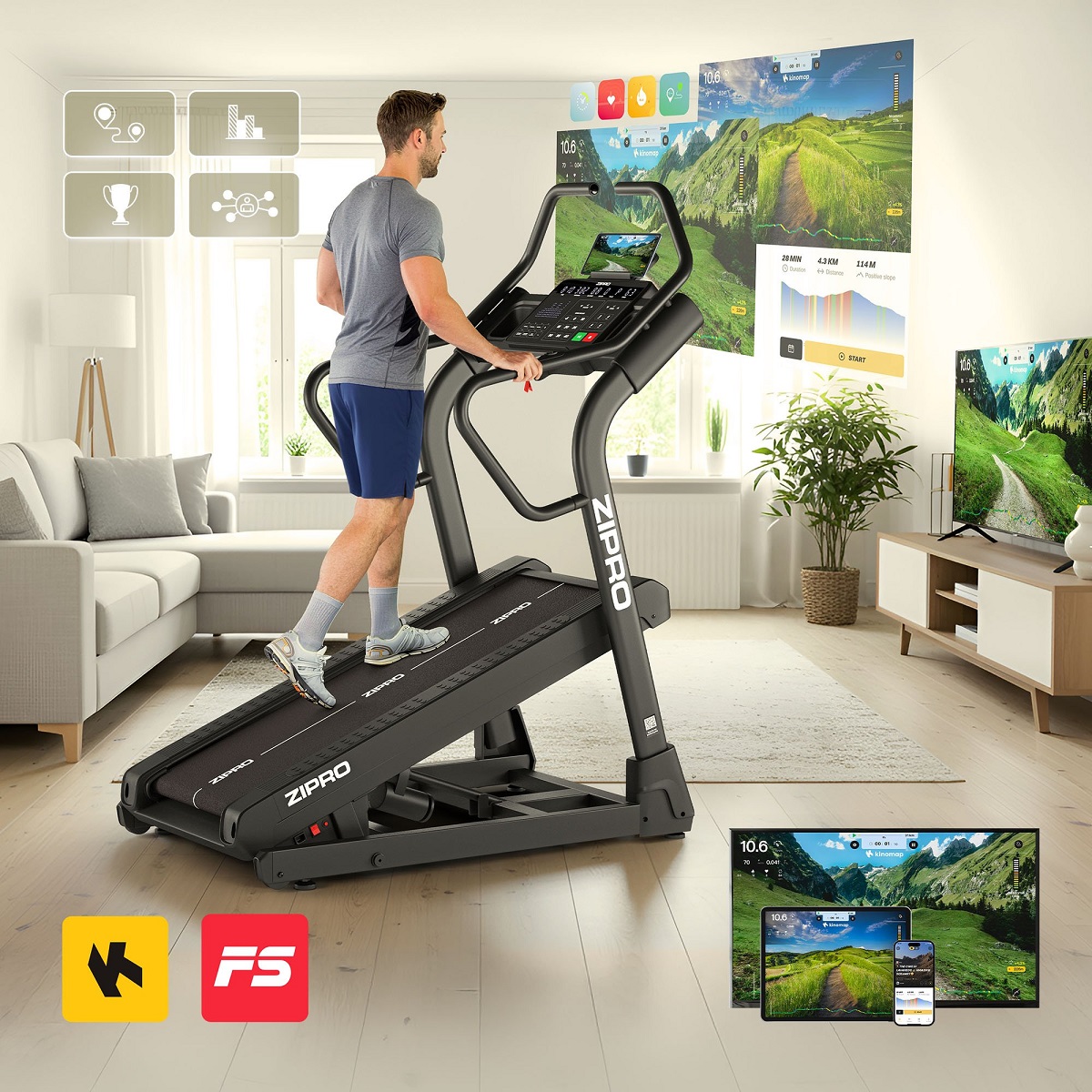 Traka za trčanje Zipro Shred (incline trainer)