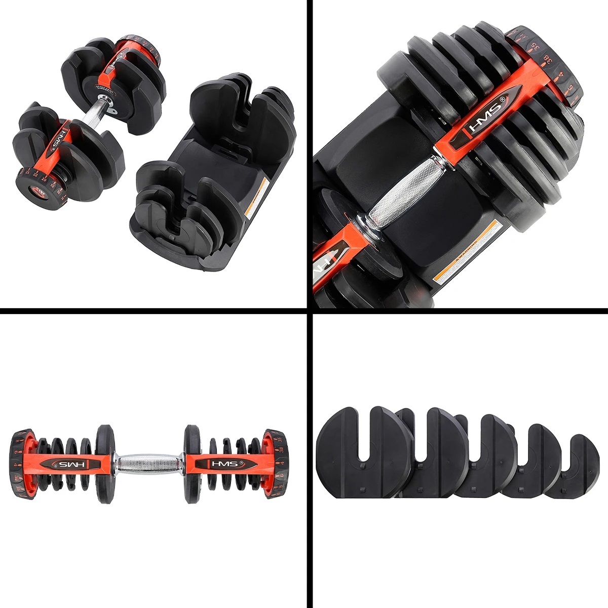 Nosač Smart-Lock bučica + 2x Smart-Lock podesivi uteg Paracot Flex One 40 kg