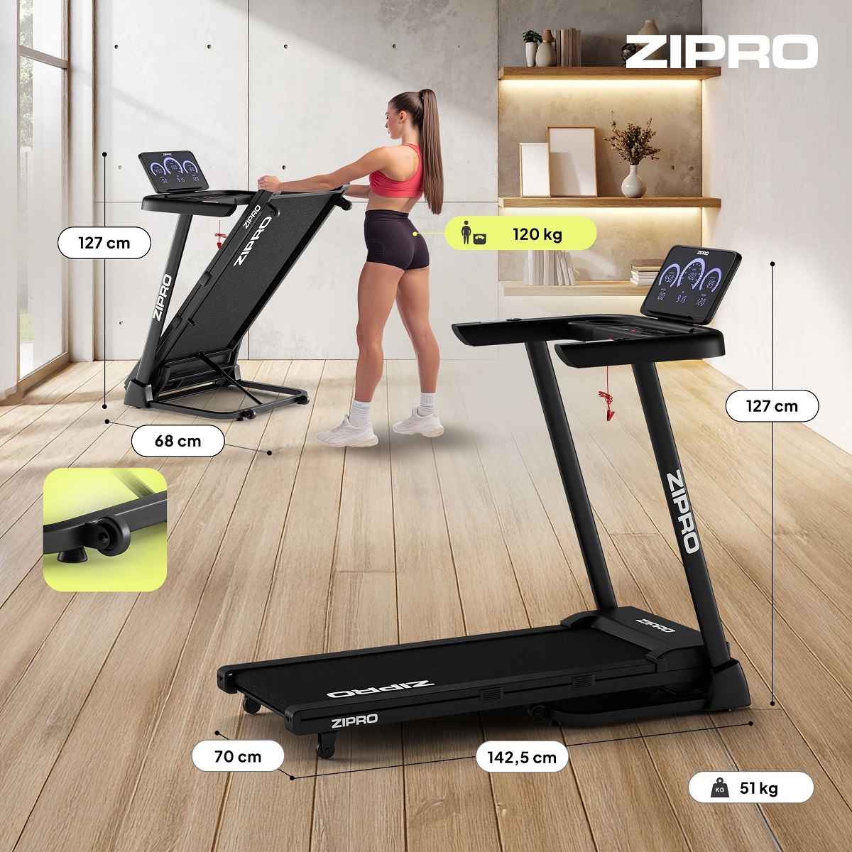 Traka za trčanje Zipro Luma