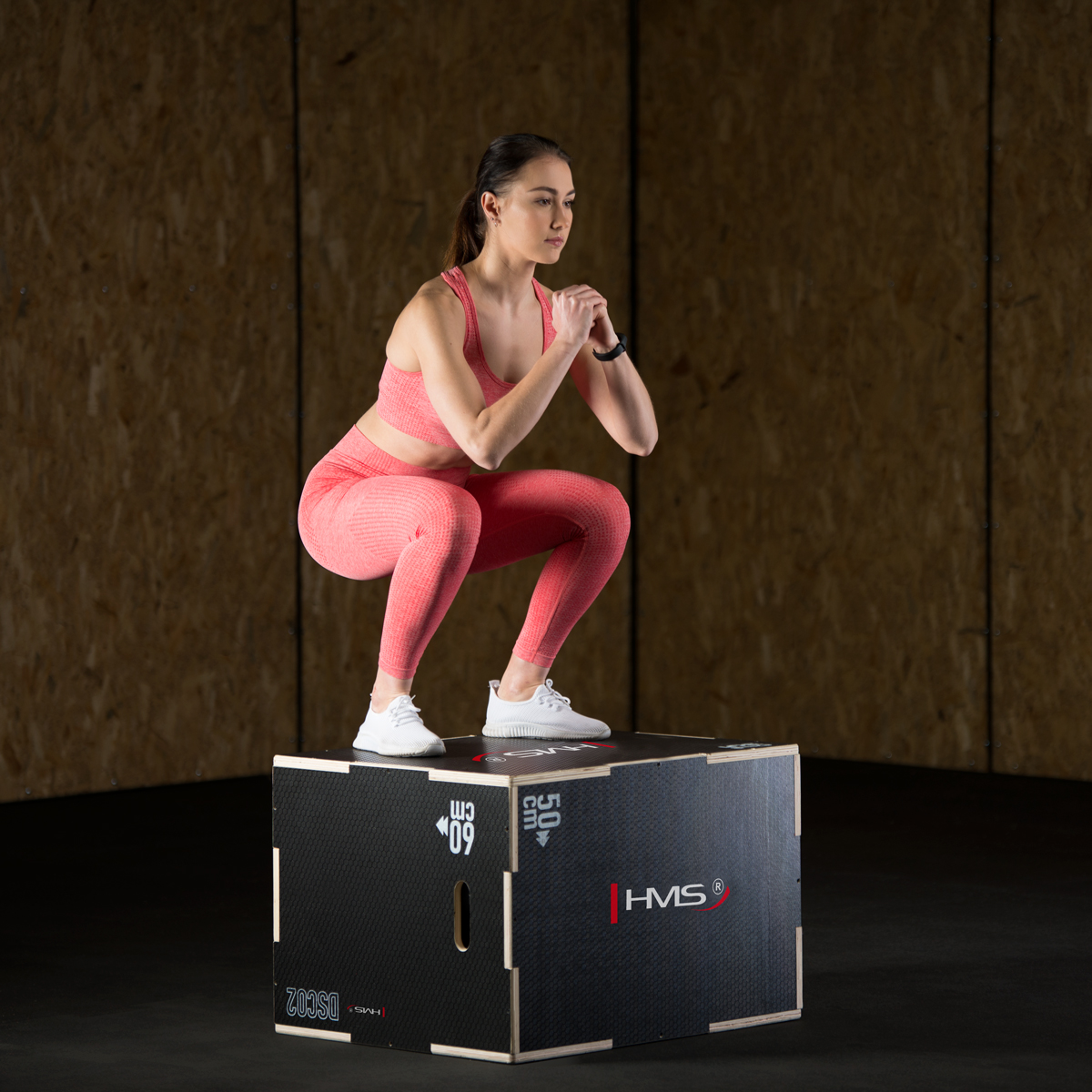 Pliometrijska kutija HMS DSC02 - 75 x 60 x 50 cm 