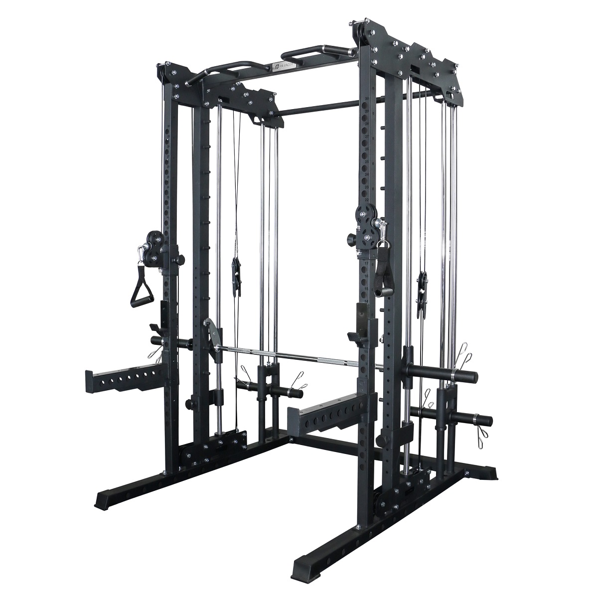 Smith Machine & Power Rack with Adjustable Pulley Paracot Force