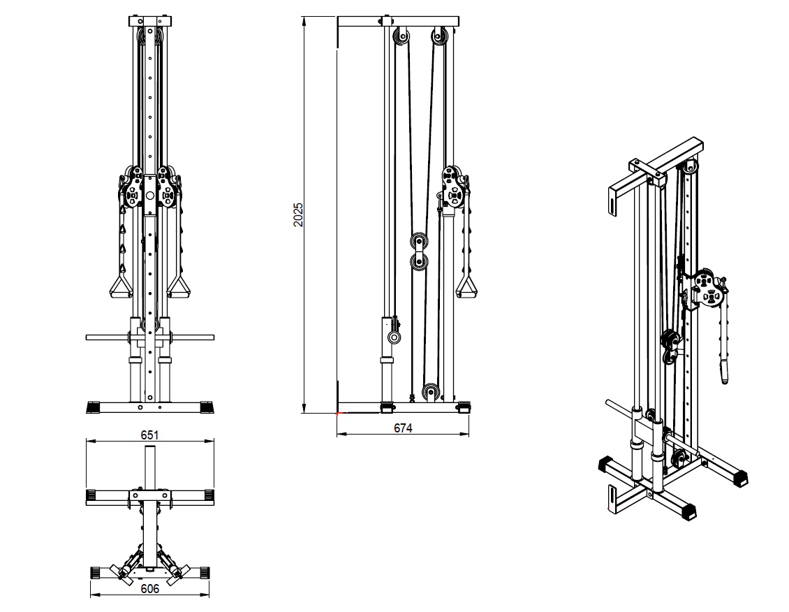 Single Cable Cross Machine Paracot V20