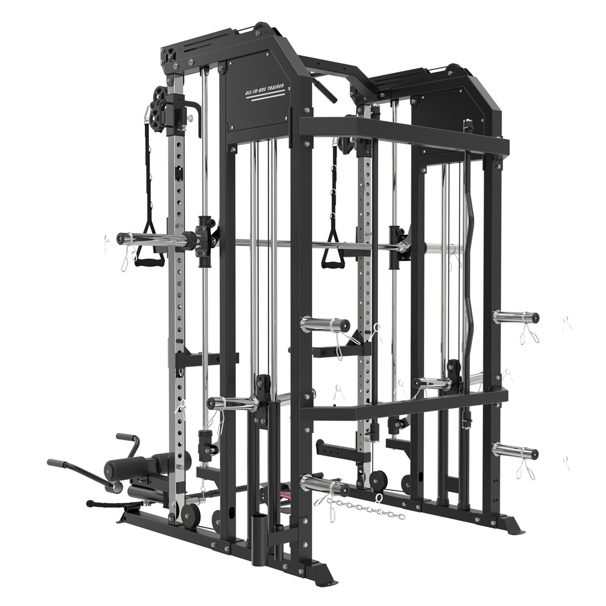 Smith Machine & Power Rack with Cable Pulley Paracot SM30