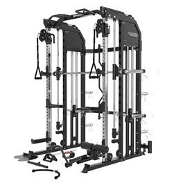 Smith Machine & Power Rack with Cable Pulley Paracot SM30